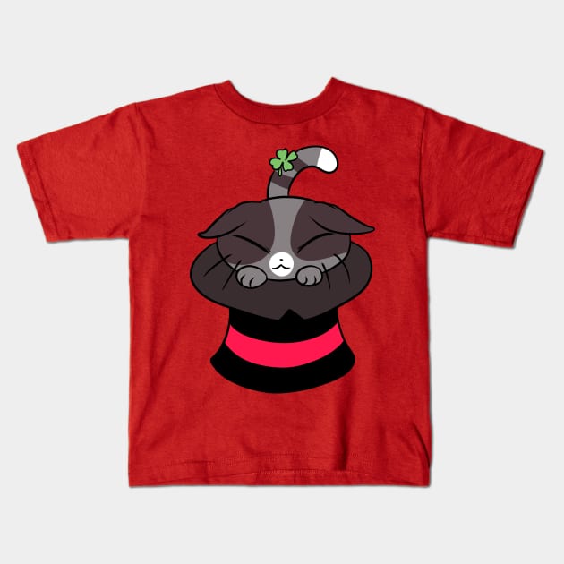 Magic Hat Cat Kids T-Shirt by saradaboru